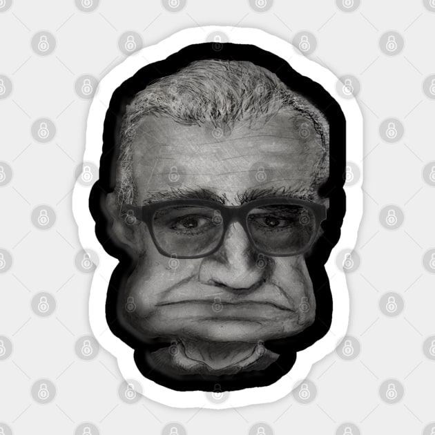 Sad Martin Sticker by Henry Drae